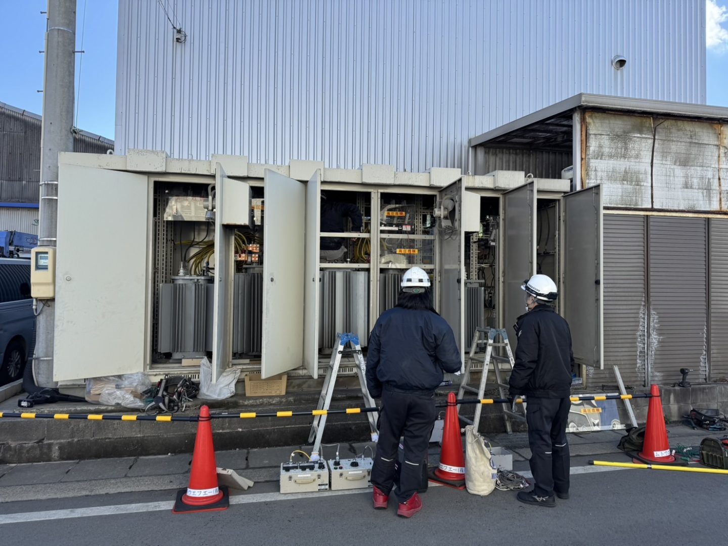 お客様の工場にて「キュービクルの変圧器増設工事」を行いました（愛知県小牧市）