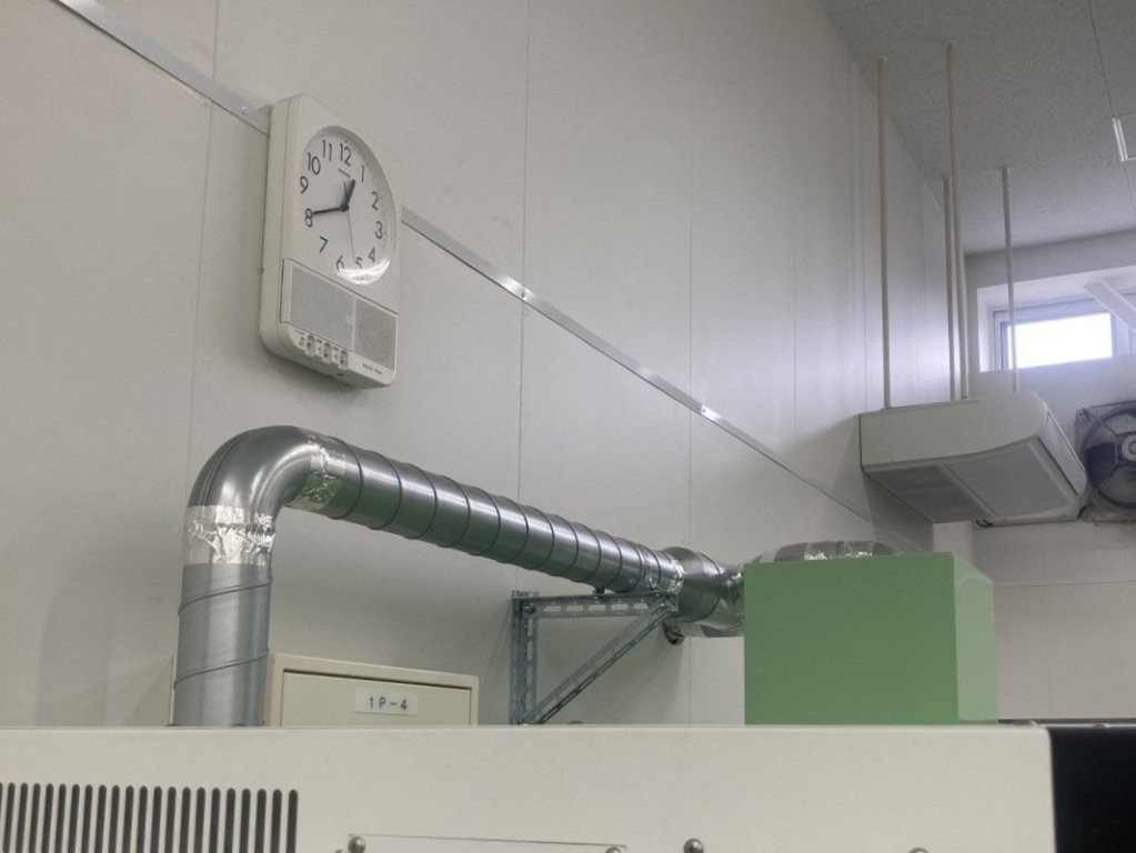 お客様の工場（樹脂製品成型関連）にて「電気炉排煙ダクト改修工事」を行いました（岐阜県各務原市）
